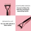 image:imageJAPONESQUE  Velvet Touch Lash Separator 043 x 579 x 118 inches  Eyelash Comb Lash Separator Tool Remove Mascara Clumps Arc Lash Brush Black
