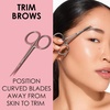 image:imageJAPONESQUE Beauty Scissors for Trimming Facial Hair Brow and Nail Care with UltraSharp SalonQuality Stainless Steel Blades Curved for Safety and Precision1 Count Pack of 1