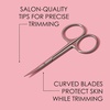 image:imageJAPONESQUE Beauty Scissors for Trimming Facial Hair Brow and Nail Care with UltraSharp SalonQuality Stainless Steel Blades Curved for Safety and Precision1 Count Pack of 2