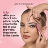 image:imageJAPONESQUE Brow Builder Kit  Includes Lamination Spatula 5 Brow Stencils and Brush for Gels Waxes and Eyebrow Makeup