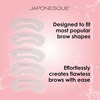 image:imageJAPONESQUE Brow Builder Kit  Includes Lamination Spatula 5 Brow Stencils and Brush for Gels Waxes and Eyebrow Makeup