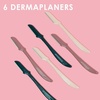 image:imageJAPONESQUE Dermaplaner Facial Razors  6 Piece Set  4 Dermaplaner Replacement Blades