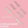 image:imageJAPONESQUE Dermaplaner Facial Razors  6 Piece Set  4 Dermaplaner Replacement Blades