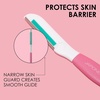 image:imageJAPONESQUE Dermaplaner with Soothing Aloe Comfort Strip  Skin Tool with Ultra Precision Blade for Facial Hair Removal and Exfoliation 3pk