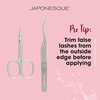 image:imageJAPONESQUE False Eyelash Applicator Kit Stainless Steel Scissors And Tweezer Applicator Duo  Two Piece Kit For Easy Natural Looking False Eyelashes Works On Strips and Lash Clusters