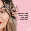 image:imageJAPONESQUE False Eyelash Applicator Kit Stainless Steel Scissors And Tweezer Applicator Duo  Two Piece Kit For Easy Natural Looking False Eyelashes Works On Strips and Lash Clusters
