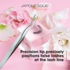 image:imageJAPONESQUE False Eyelash Applicator Kit Stainless Steel Scissors And Tweezer Applicator Duo  Two Piece Kit For Easy Natural Looking False Eyelashes Works On Strips and Lash Clusters