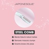 image:imageJAPONESQUE False Lash Applicator Tweezers  Lash Pad Cushioned Safety Tweezers  Dual Ended Lash Applicator Tool With Built In Stainless Steel Lash Comb
