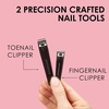 image:imageJAPONESQUE Fingernail amp Toenail Clippers Set with Salon Quality Sharp Blades Made from Stainless SteelStainless Handle