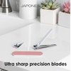image:imageJAPONESQUE NailPerfecting Trio Toenail and Fingernail Clippers with Salon Board HomeManicure Set