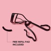 image:imageJAPONESQUE Professional Volumizing Lash Curler for Natural amp False Lashes on Most Eye Shapes and Large Eyes 1 Refill Pad Holds Curl up to 8 Hours