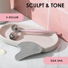 image:imageJAPONESQUE SKINTherapy Contouring Facial Tool V Roller for Lymphatic Drainage Facial Massage Relieves Tension and Improves Absorption of Skin Care Products