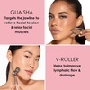 image:imageJAPONESQUE SKINTherapy Contouring Facial Tool V Roller for Lymphatic Drainage Facial Massage Relieves Tension and Improves Absorption of Skin Care Products
