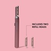 image:imageJAPONESQUE SKINTherapy LumeBlade Facial Dermaplane Razor with Soothing Red Light Therapy at the Blade Includes 2 Replacement Blades
