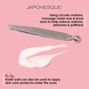 image:imageJAPONESQUE Shape amp Soothe Tweezer 2in1 Tool Slant Tweezer for Shaping amp Defining Brows amp Eye Soother for Reducing Puffiness