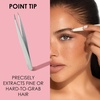image:imageJAPONESQUE Slant and Point Tweezers Set for Defining and Shaping Brows Made with HandSharpened Stainless Ideal for TravelNatural Shimmer Set