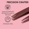 image:imageJAPONESQUE Slant and Point Tweezers Set for Defining and Shaping Brows Made with HandSharpened Stainless Ideal for TravelStandard Set