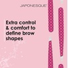 image:imageJAPONESQUE Soft Touch Slant Tweezer with Precision Crafted Hand Sharpened Tips for Shaping and Defining Brows Includes Protective Storage Pouch