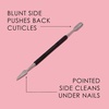 image:imageJAPONESQUE Soft Touch Toenail Clipper amp Cuticle Pusher Manicure Set for Salon Quality Results AntiSlip Grip Stainless Steel