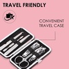 image:imageJAPONESQUE Travel Manicure Kit  6Piece Nail Tool Set in Compact Case for AtHome amp Travel Use