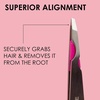 image:imageJaponesque Smart Guide Slant Tweezers  Precision Eyebrow Plucking Tool with Slant Tip Stainless Steel Hair Removal