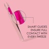 image:imageJaponesque Smart Guide Slant Tweezers  Precision Eyebrow Plucking Tool with Slant Tip Stainless Steel Hair Removal