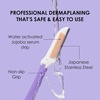 image:imageJaponesque Soothe Disposable Dermaplane Razor for Women Face Facial Exfoliation Hair Removal Eyebrow Razor amp Face Shaver for Women amp Men With Nourishing Jojoba Stainless Steel Shave Tool Kit 3pc
