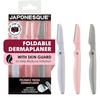 image:imageJAPONESQUE Foldable Dermaplane Razors  Face Razors For Women 3 Piece Set1 Count Pack of 3