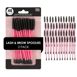 image:imageJAPONESQUE Dual Ended Lash amp Brow Tool  Eyelash Separator amp Eyebrow Brush Spoolie 2pk 48ct