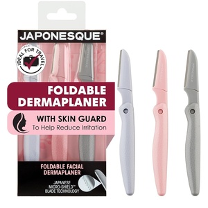 image:imageJAPONESQUE Foldable Dermaplane Razors  Face Razors For Women 3 Piece Set1 Count Pack of 3
