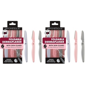 image:imageJAPONESQUE Foldable Dermaplane Razors  Face Razors For Women 3 Piece Set1 Count Pack of 6