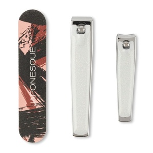image:imageJAPONESQUE NailPerfecting Trio Toenail and Fingernail Clippers with Salon Board HomeManicure Set