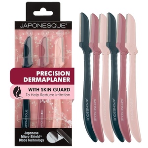 image:imageJAPONESQUE Precision Dermaplaner Facial Razors  2pk 6 Piece Set Eyebrow and Facial Hair Single Blade Razors for Women and Men 2pk 6ct