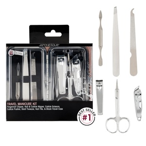 image:imageJAPONESQUE Travel Manicure Kit  6Piece Nail Tool Set in Compact Case for AtHome amp Travel Use